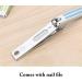 Portable Nail Clippers 1 Set Fashionable Design with Nail File Home Travel Universal Models Practical Tools - Buy Online on GoSupps.com