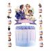 25pcs Taylor Singer Cake Decorations with 1pcs Cake Topper and 24pcs Cupcake Toppers for Swift Birthday Party Supplies