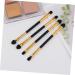 Baluue 15pcs Eye Shadow Brush Double Ended Eyeshadow Brush Mini Accessories Makeup Supplies Soft Rubber - Buy Online on GoSupps.com