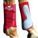 Professional's Choice Equine Easy-Fit Front Leg Splint Velcro Fastening Sold in Pairs One Size Universal Size Crimson