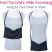 Drain Holder & Shower Bag for Post-Surgery Recovery - Black Mastectomy Belt Pouch for Breast Cancer Patients - Buy Online on GoSupps.com