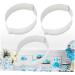 IMIKEYA Cake Mold 3 Pcs Baking Mold Stainless Steel Fondant Mold medium Silver - Buy Online on GoSupps.com