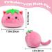 Cute Strawberry Cat Plush Pillow 20cm - Soft Stuffed Animal Toy for Kids - Kawaii Decor for Girls and Boys - Buy Online on GoSupps.com