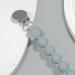 Silicone Pacifier Clip with Koala Bead - Grey | One Piece Soother Binky Teething Ring Holder - Buy Online on GoSupps.com