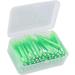 Interdental Cleaner - 60 Pieces Slim Brushes for Adults & Children | Orthodontic Care | Practical Green PP Handle - Buy Online on GoSupps.com
