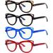 Eyekepper 4-pack Multifocal Reading Glasses Blue Light Blocking Cat-eye Progressive Multifocus Readers Women 4 Pack Mix Color 2.25 x