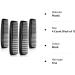 4-Piece Plastic Pocket Hair Combs Set - Fine and Standard Tooth Comb for Hair Cutting, Styling, and Hairdressing - Black Barber Salon Comb for Men and Women - Buy Online on GoSupps.com
