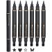 Liquid Eyeliner Pen Double Side Liquid Eyeliner Stamp Pen Set 6 Pieces Waterproof and Smudge Resistant Beauty Cosmetics for Women for Travel Dating Wedding Stage Party Performance and - Buy Online on GoSupps.com