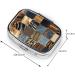 Denim Patchwork Printed Square Pill Box - Portable Travel Medicine Organizer - Buy Online on GoSupps.com