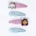 Gabby's Dollhouse Glittered Hair Snap Clips for Girls 2 Inch Metal Non-Slip Clips with Decorative Charms Stylish Hair Accessories - 4 Hair Clips - Buy Online on GoSupps.com