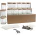 Daofary 6oz Glass Candle Jars - 20 Pack with Lids, Wicks, Stickers, and Metal Centering Devices - Buy Online on GoSupps.com