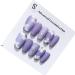 Taro Purple Flower Cool Relief White Camellia Simple Gentle Elegant Whitening Handmade Press On Nails False nails (Color : S) - Buy Online on GoSupps.com