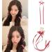 Limtula 1Pair Girls Ribbon w Elastic Hair Ties Head Hair Tie Band Ropes Girls Ponytail Holders Rubber Elastic Hair Band Purple - Buy Online on GoSupps.com