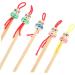 Gogogmee 5pcs Bamboo Ear Cleaners Cute Doll Head Design Use Wax Removal Tools for Family Eco-Friendly Skid-Resistant Personal Care Accessory - Buy Online on GoSupps.com