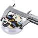 Cute Artistic Cat Portable Metal Pill Box | 3-Compartment Travel Storage | Mini Round Design for Small Pills | Hinged Fastening | Black - Buy Online on GoSupps.com