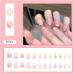Nail Art Patches Beautiful and Fashionable Nail Patches Finger Decorations Beauty and Decorative Supplies Simple Oval French Manicure European and American Flame Pink and White Sweet Fake Nails R789 French Flame - Buy Online on GoSupps.com