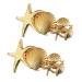 2 Pack Metal Starfish Shell Hair Clips French Clips Hair Barrettes Hair Pins Hair Slide Stylish for Women Girl Gold or Silver Hair Jewelry Accessories (Gold)
