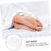 FRCOLOR 2 Pairs Footsticker Foot Mask Foot Care Masks Toe Dividers for Nail Polish Feet Nourishing Exfoliation Masks for Foot Useful Foot Masks Foot Peel Masks Abs White Sock White medium - Buy Online on GoSupps.com