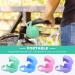 Beiyoule 4 Pack Pacifier Case and Leash Set - Heat Resistant, Sealed Holder (Blue, Pink, Green, Purple) - Buy Online on GoSupps.com