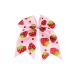 Strawberry Hair Bow Clip Pin Girls Fruit Hair Barrettes Strawberry Ribbon Bow BBG24 (Ponytail Holder Bows)