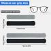 4 Pairs Anti-Slip Elastic Comfortable Glasses Ear Handles | S/L Sizes | Soft Knitted Cotton Fabric | Durable Glasses Sleeve Holder in Black/Gray - Buy Online on GoSupps.com
