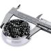 Black and White Corrugated Dots Round Pill Box Organizer - 3 Compartments Portable Travel Solution for Purse & Pocket - Buy Online on GoSupps.com
