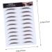 WOONEKY 4pcs Eyebrow Stickers Eyebrow Transfers Stickers 6d Hair Water Transfer Paper with Soy Ink Tool - Buy Online on GoSupps.com