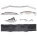 ANGGREK 5pcs/Set Stainless Steel Gua Sha Scraping Massage Tools for Muscle Pain Relief - Premium Quality - Buy Online on GoSupps.com