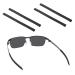 BlazerBuck Replacement Ear Socks for Oakley Tincup OX3184 / Tincup 0.5 OX5099 Glasses Black/Black