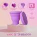 Ella y Yo Menstrual Cups - 2 Sizes L Sterilizer & Cotton Bag | 100% Soft Medical Silicone Washable & Reusable - Buy Online on GoSupps.com