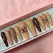 24 pcs Press on Nails medium Fake nails  Designs Stick on Nails for Women and Girls Reusable to Fit Any Size Z412