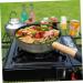 BCOATH Camping Portable Pan Egg Pan Flat Skillet Camping Cookware Griddle Pan Stainless Steel Cookware Pans Portable Camping Pan Mini Egg Cooker Multi-Function Pan Non Stick Wok Wood - Buy Online on GoSupps.com