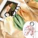 Floral Ribbon Hair Scrunchie Set - 16 Styles Seamless Elastic Hair Ties for Women and Girls - Buy Online on GoSupps.com