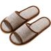 Teceyfeet 6 Pair Set Linen Slippers - Open Toe Bathing Pantolettes for Hotels & Spas | Slip-Resistant Universal Size for Men & Women - Buy Online on GoSupps.com