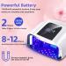SUNYDOO 96W Rechargeable UV LED Nail Lamp - Cordless & Professional Curing Lamp for Fingernail and Toenail - Auto Sensor & Quick Dry - White - Buy Online on GoSupps.com