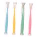 Minkissy 4 pieces wangan hair toothbrush micro toothbrush children's toothbrush children travel toothbrush manual tooth cleaning toothbrush with additional bristles oral adult tool travel pp