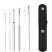 AGSTA The Most Professional Ear Cleaning Master in 2023 Earwax Cleaner Tool Set Ear Cleaner Spiral Spring Ear Wax Cleaner (Color : Black)
