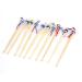 Qtqgoitem 10 Pcs Manmade Bamboo Blue Doll Head Design Earwax Remover Pick Beige (Model: e78 14b 11e 79c 631)