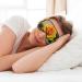 Yellow Rose Print Double-Sided Eye Mask | Soft Light Blocking | Enhance Sleep Quality - Buy Online on GoSupps.com