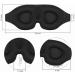 Ultimate 3D Sleep Mask - Zero Pressure Eye Mask for Men & Women | 100% Blackout & Soft Travel Eye Mask in Black - Shop Now - Buy Online on GoSupps.com
