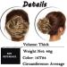 Sego Hair Part Dutt Hair Tie - Thick Hair Extensions for Voluminous Updos | Light Brown & Ash Blonde Mix #12T24 - Buy Online on GoSupps.com