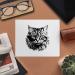 Buy 2 x Cat Face Microfiber Cleaning Cloths - High Quality Eco-Friendly & Ideal for All Surfaces - Perfect for Home & Office Cleaning - Buy Online on GoSupps.com
