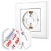 Septeteamay 30 PCs sockets Child protection child lock socket with rotary mechanism socket protection child locking with 3M glue socket fuse more safety for baby and children white