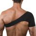 KAV Shoulder Brace - Neoprene, Adjustable Pain Relief Support for Injury, Sprains & Inflammation - One Size Fits All (Black) - SGS Certified - Buy Online on GoSupps.com