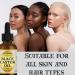 Organic Black Castor Oil - 100% Pure Cold-Pressed Hair Growth Oil for Thicker Hair Eyelashes & Eyebrows - Hexane-Free Natural Treatment with Scalp Massager - 4 fl oz - Buy Online on GoSupps.com