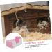 BESPORTBLE 1pc Hamster Toilet Guinea Pig Toilet Small Animal Bathtub Hamster Litter Toilet Pet Toilet Pink PVC 15x10cm Pink - Buy Online on GoSupps.com