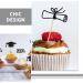 TOPBATHY 2024 Graduation Theme Cupcake Toppers 12pcs Glitter Grad Cap Cake Picks 2024 Diploma Appetizer Picks for Graduation New Years Party Cake Decorations - Buy Online on GoSupps.com