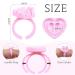 1000 Count Disposable Glue Rings for Eyelash Extensions - Pink Heart Style | Lash Glue Holder for Beauty Salons and Lash Artists - Buy Online on GoSupps.com