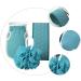 Buy Beaupretty 3-Piece Bath Towel Set | Exfoliating Gloves & Sponges | Cloud Velvet Bath Ball - Ideal for Luxurious Showers | Lake Blue | International Shipping Available - Buy Online on GoSupps.com