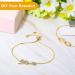 Adjustable Slider Bracelet Chain Extender with Rhinestone Ends - Set of 10, Gold - Ideal for Women and Girls DIY Jewelry Making - Buy Online on GoSupps.com